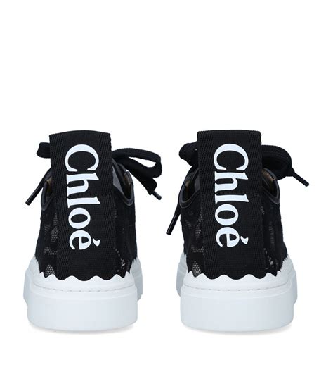 chloe black lauren sneakers|chloe lace sneakers.